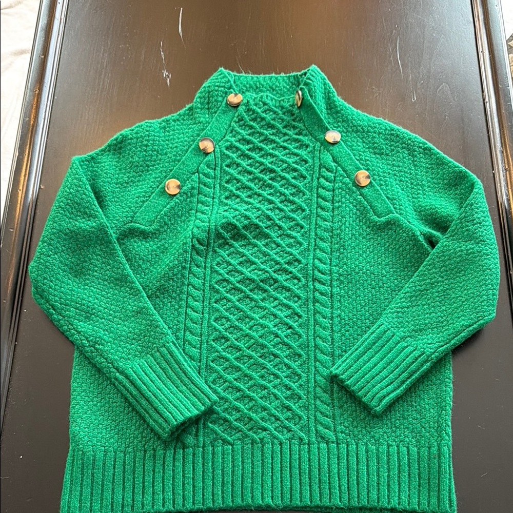 Ann Taylor Emerald Green Turtleneck Sweater